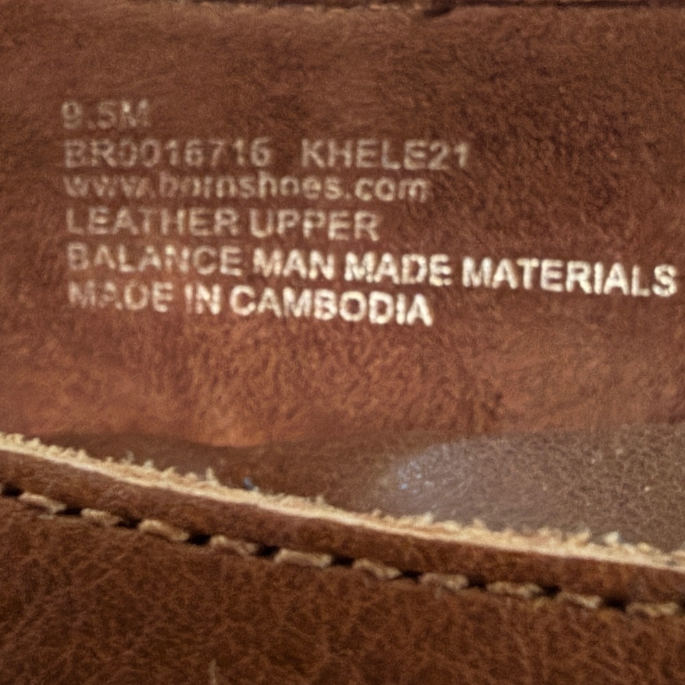 Born Khele Loafers Womens 9.5 Brown Leather Knotted Bow Square Toe Flats Preppy - Picture 6 of 8